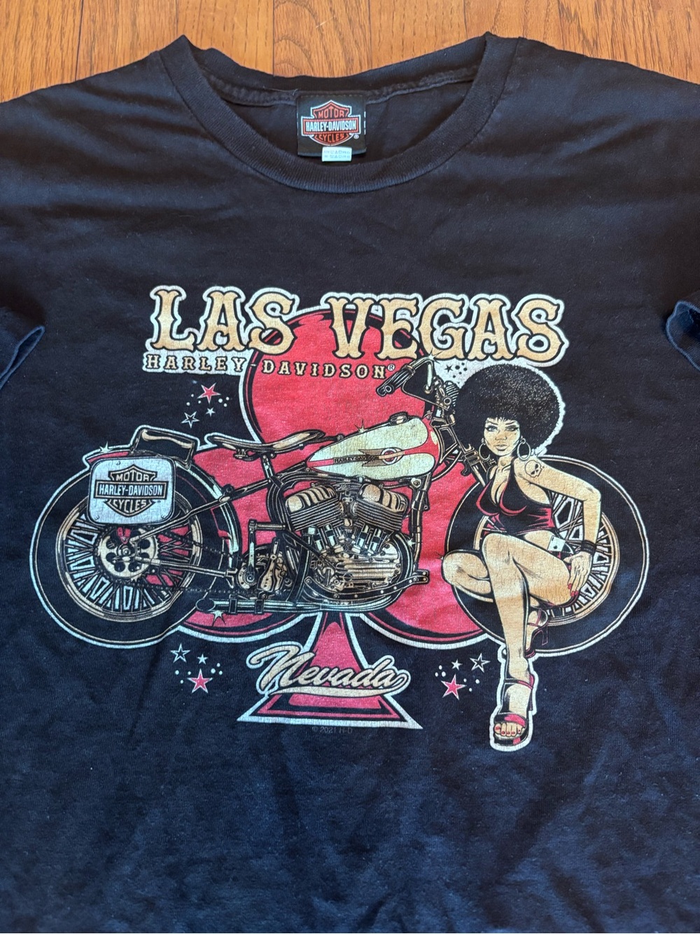Harley-Davidson Men’s Black Las Vegas Motorcycle Graphic Tee